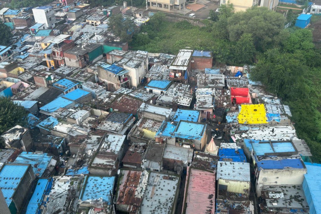 Almost 60 per cent of the population in Mumbai, India lives in slums or informal settlements.